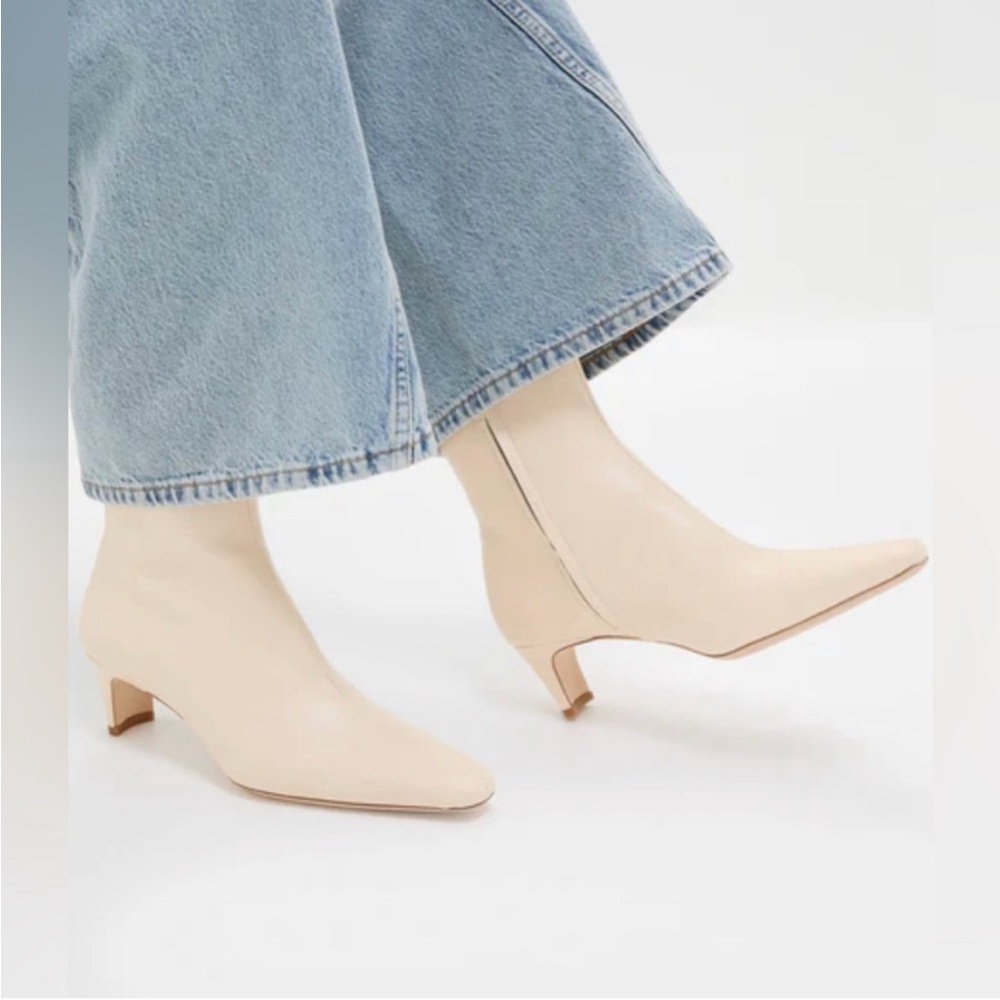 Staud Wally Booties In Cream size 40 NWOB